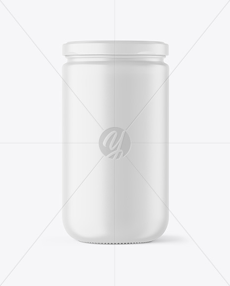 Matte Jar Mockup PSD #3