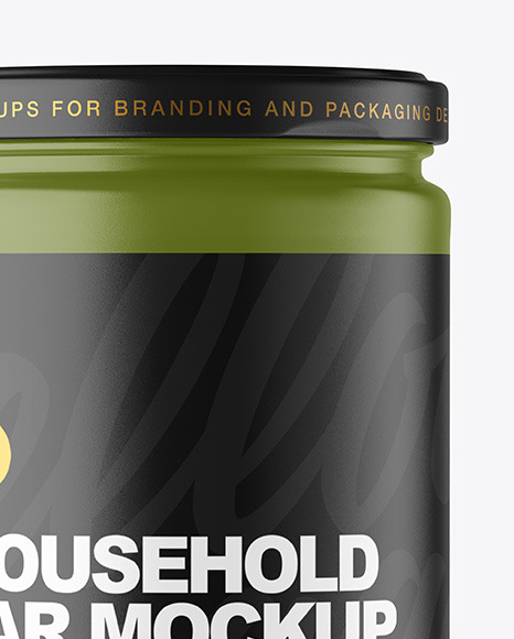 Matte Jar Mockup PSD #2