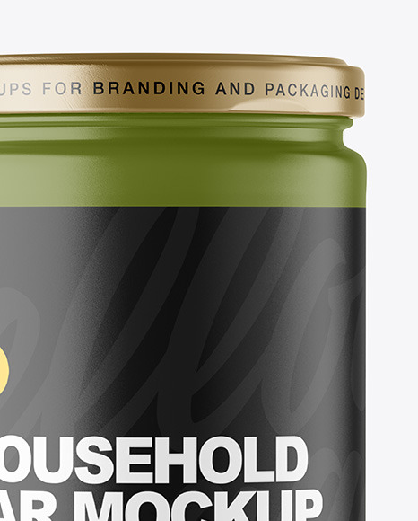 Matte Jar Mockup PSD #1