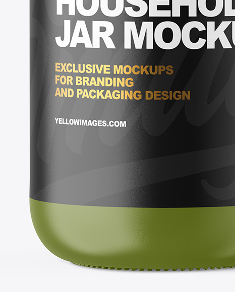 Matte Jar Mockup PSD #6