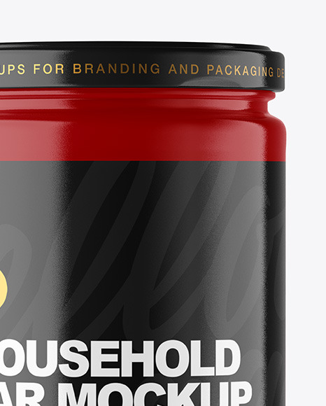Glossy Jar Mockup PSD #2