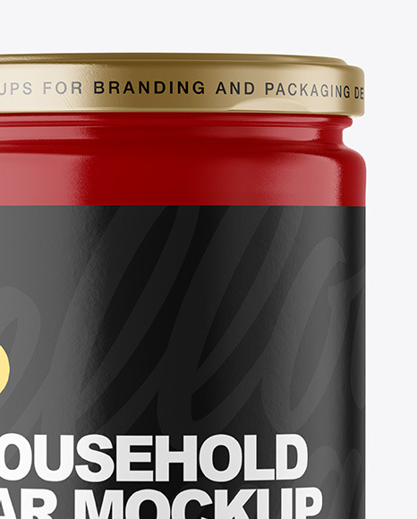Glossy Jar Mockup PSD #1
