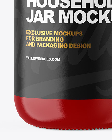 Glossy Jar Mockup PSD #6