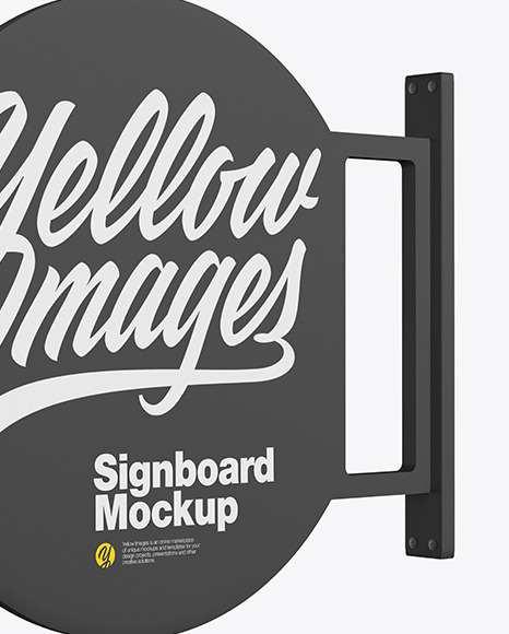 Signboard Mockup PSD #1