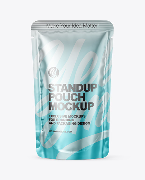 Metallic Stand-up Pouch Mockup
