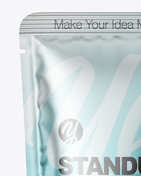 Metallic Stand up Pouch Mockup PSD #2