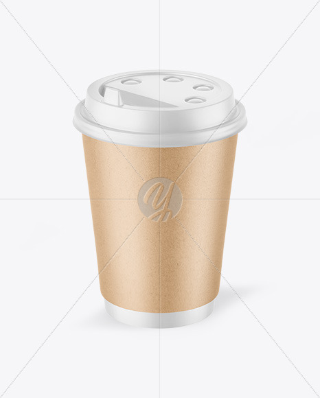 Kraft Coffee Cup Mockup PSD #3