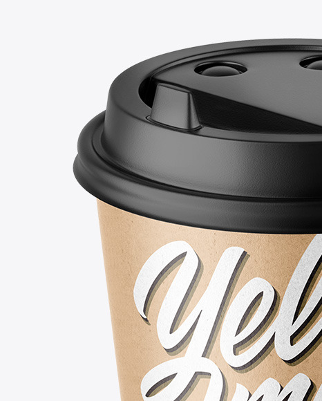 Kraft Coffee Cup Mockup PSD #2