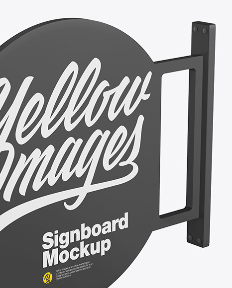 Signboard Mockup PSD #4