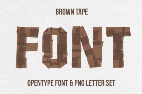 Brown Tape Font