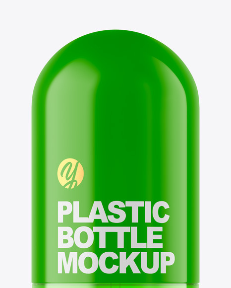 Clear Cosmetic Bottle with Pump Mockup PSD #5