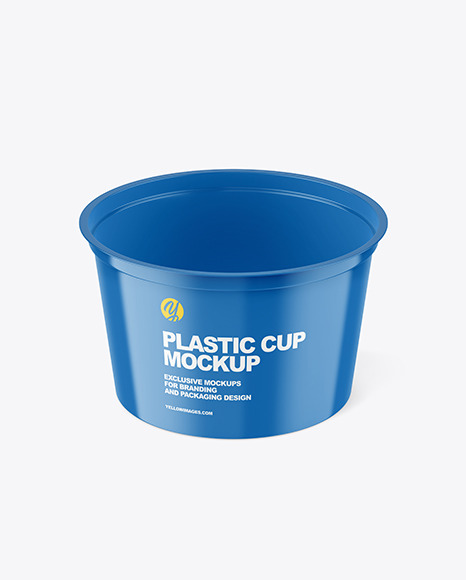 Plastic Cup Mockup PSD #3