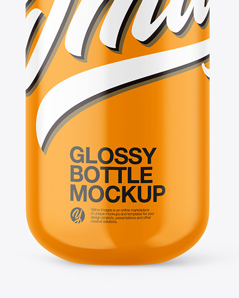 Glossy Bottle Mockup PSD #1