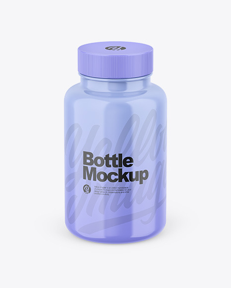 Glossy Bottle Mockup PSD #2