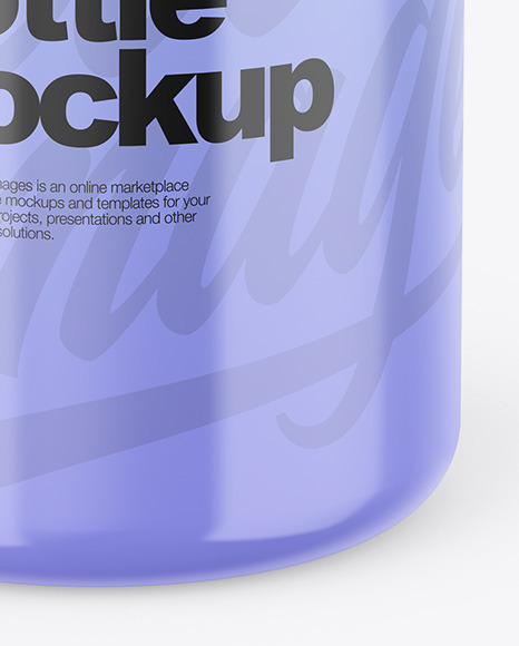 Glossy Bottle Mockup PSD #4