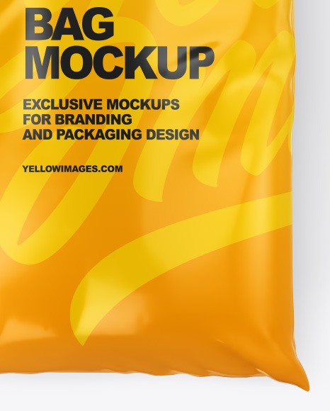 Plastic Bag Mockup   Top View PSD #1