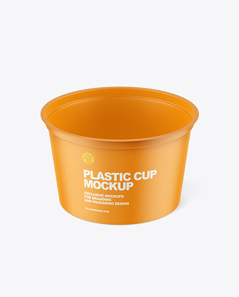 Matte Plastic Cup Mockup PSD #2