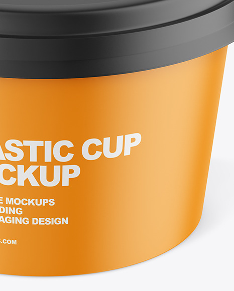 Matte Plastic Cup Mockup PSD #6