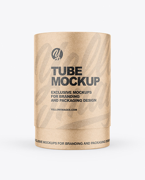 Kraft Tube Mockup PSD #2