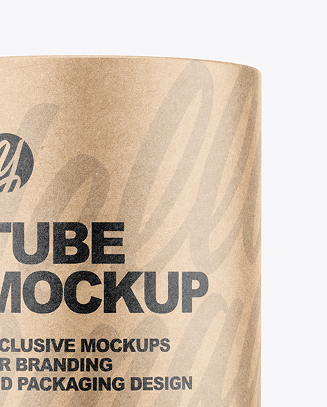 Kraft Tube Mockup PSD #4