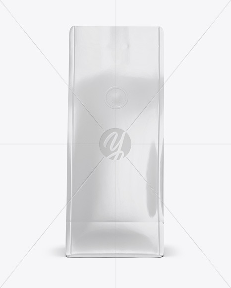 Glossy Coffee Bag with Valve Mockup PSD #3