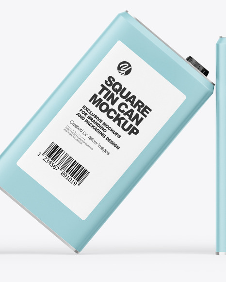 Five Matte Tin Boxes Mockup PSD #1