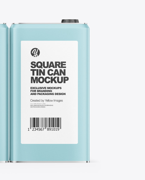 Five Matte Tin Boxes Mockup PSD #7