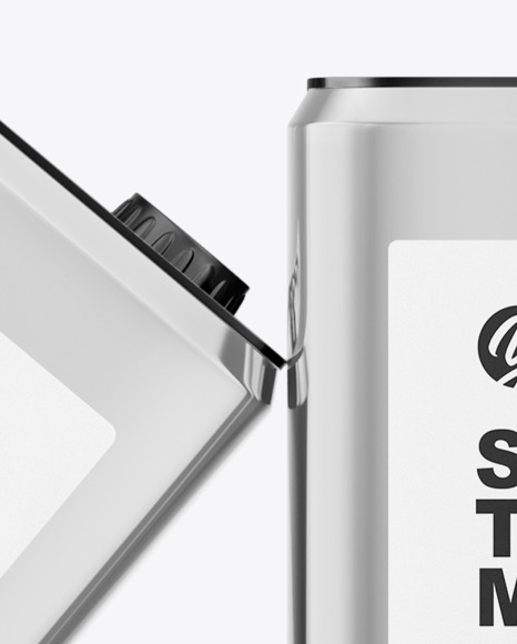 Get Five Metallic Tin Cans Mockup Design