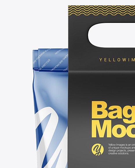 Glossy Bag with Paper Handle Mockup PSD #6