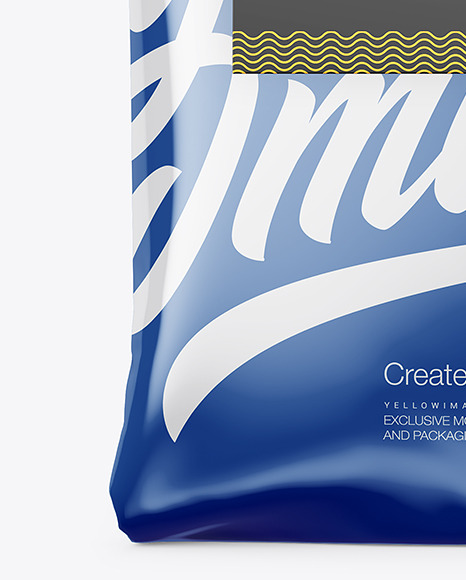 Glossy Bag with Paper Handle Mockup PSD #5