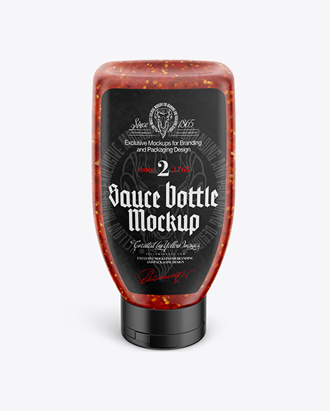 Sauce Bottle Mockup