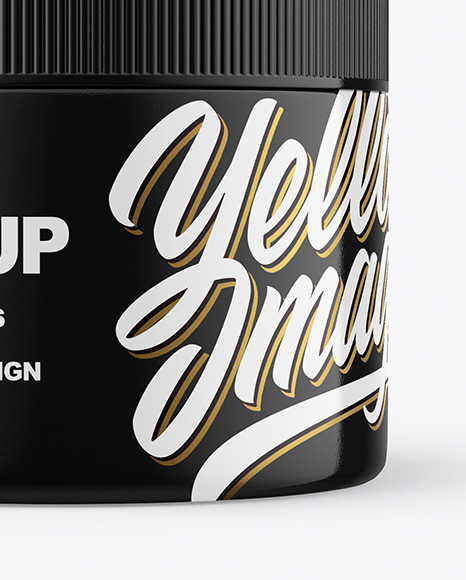 Glossy Jar Mockup PSD #1