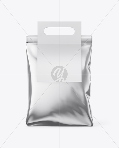 Metallic Bag with Paper Handle Mockup PSD #3