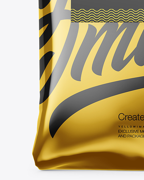 Metallic Bag with Paper Handle Mockup PSD #7