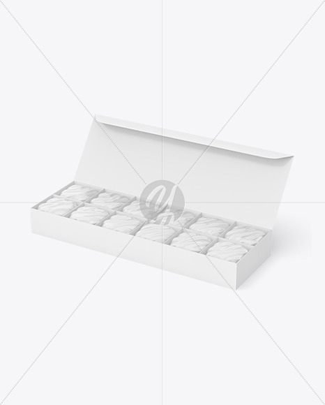 Box of Chocolate Sweets Mockup PSD #3