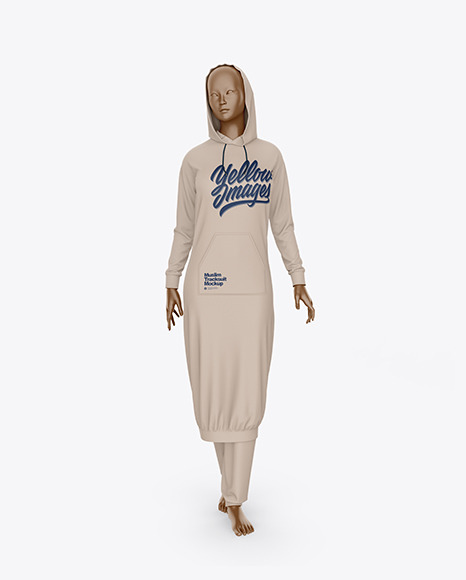 Muslim Tracksuit Mockup – Front View