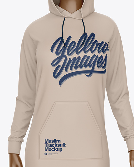 Muslim Tracksuit Mockup – Front View PSD #2