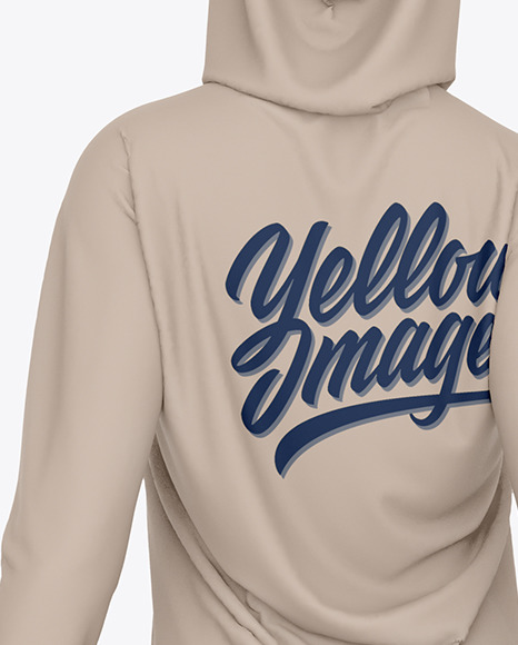 Muslim Tracksuit Mockup – Back  View PSD #2