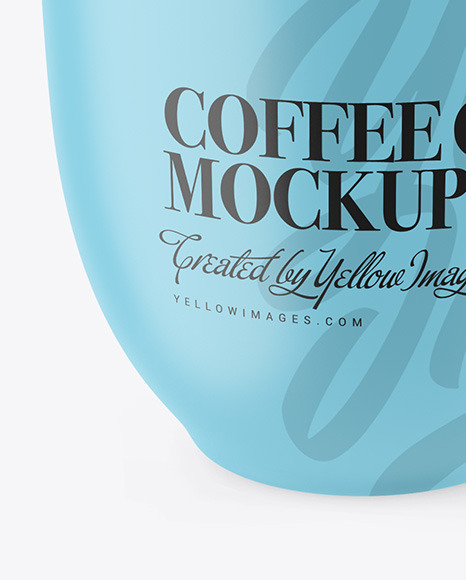 Matte Coffee Cup Mockup PSD #1