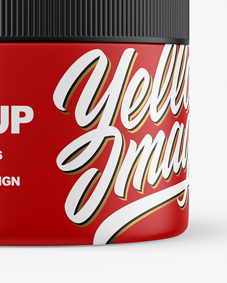 Matte Jar Mockup PSD #1