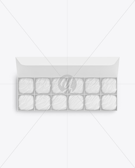 Box of Chocolate Sweets Mockup PSD #3