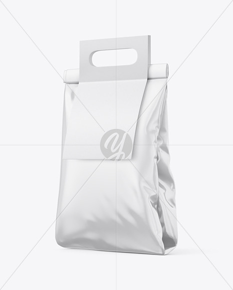 Glossy Bag with Paper Handle Mockup PSD #3