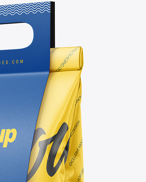 Glossy Bag with Paper Handle Mockup PSD #7