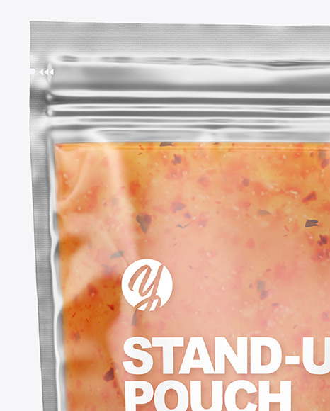 Clear Plastic Pouch w  Sweet Chili Thai Sauce Mockup PSD #6