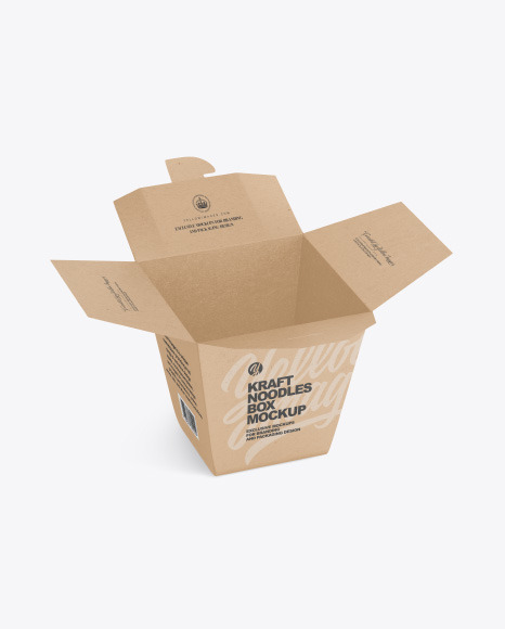 Kraft Noodles Box Mockup