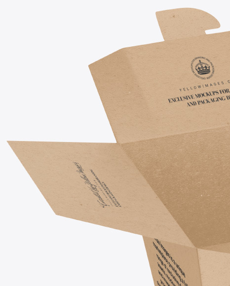 Kraft Noodles Box Mockup PSD #2