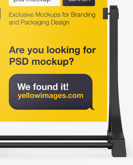 Portable Banner Stand Mockup PSD #4