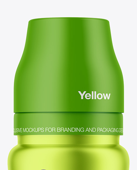 Matte Metallic Baby Bottle Mockup PSD #5