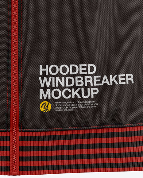 Hooded Windbreaker Mockup water resist 12069