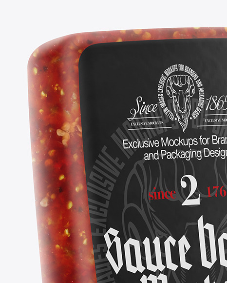 Sauce Bottle Mockup PSD #2